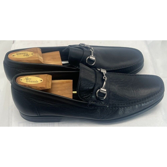 Monte Rosso Shoes Black Leather Slip On Casual Dress Bit Loafers Mens Size 10 M main image 6
